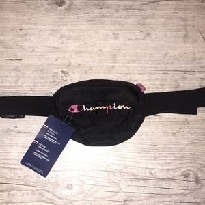 Champion Black Waist Pouch NEW